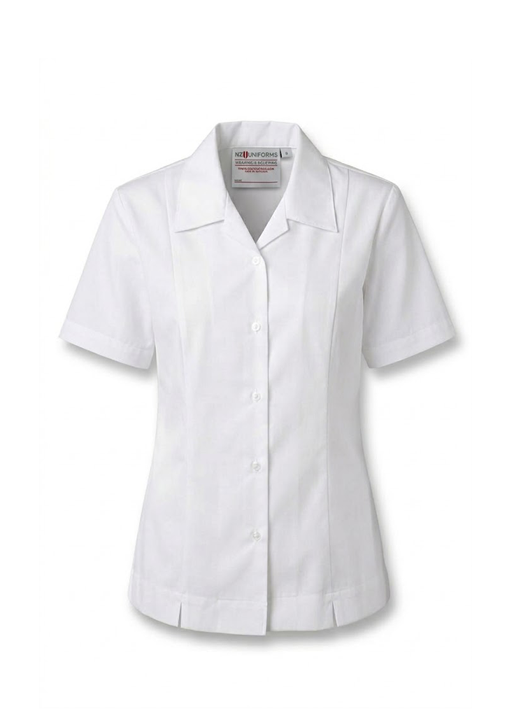 Girls SS Blouse White