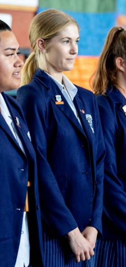 girl in blazer