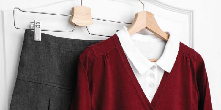 uniform on hangers