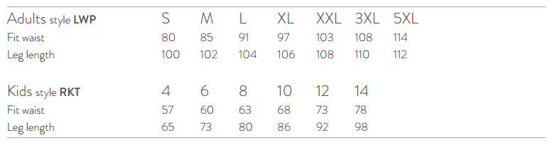 size guide